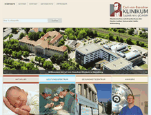 Tablet Screenshot of klinikum-saalekreis.de